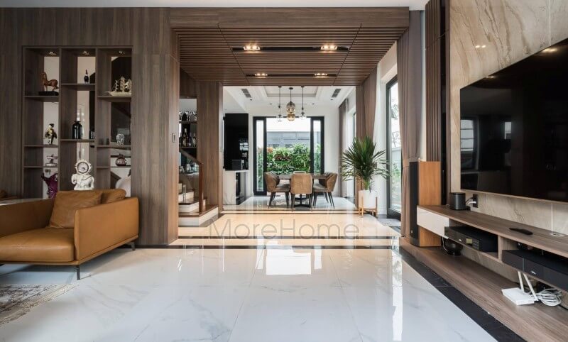 Morehome - Công ty thi công nội thất biệt thự trọn gói biệt thự tại hải phòng. Đây là hình ảnh công trình thi công thực tế nội thất ở biệt thự Vinhomes Imperia Hải Phòng theo phong cách hiện đại Công ty thi công nội thất uy tín tại hà nội